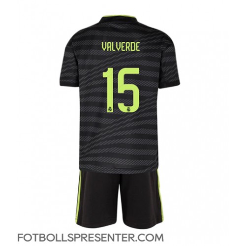 Real Madrid Federico Valverde #15 Tredje tröja Barn 2022-23 Kortärmad (+ korta byxor)